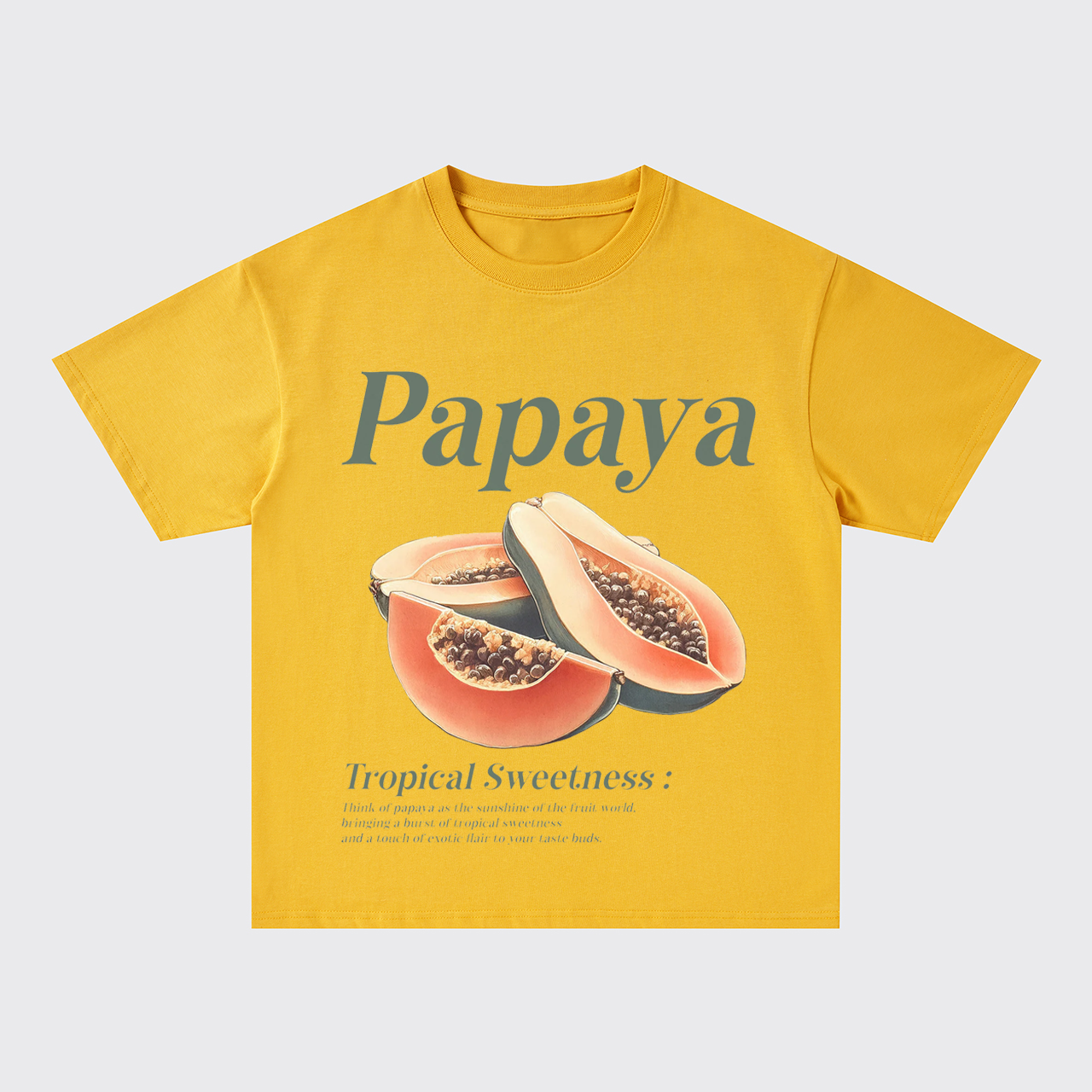Retro Style-Fresh Papaya Oversize T-Shirts