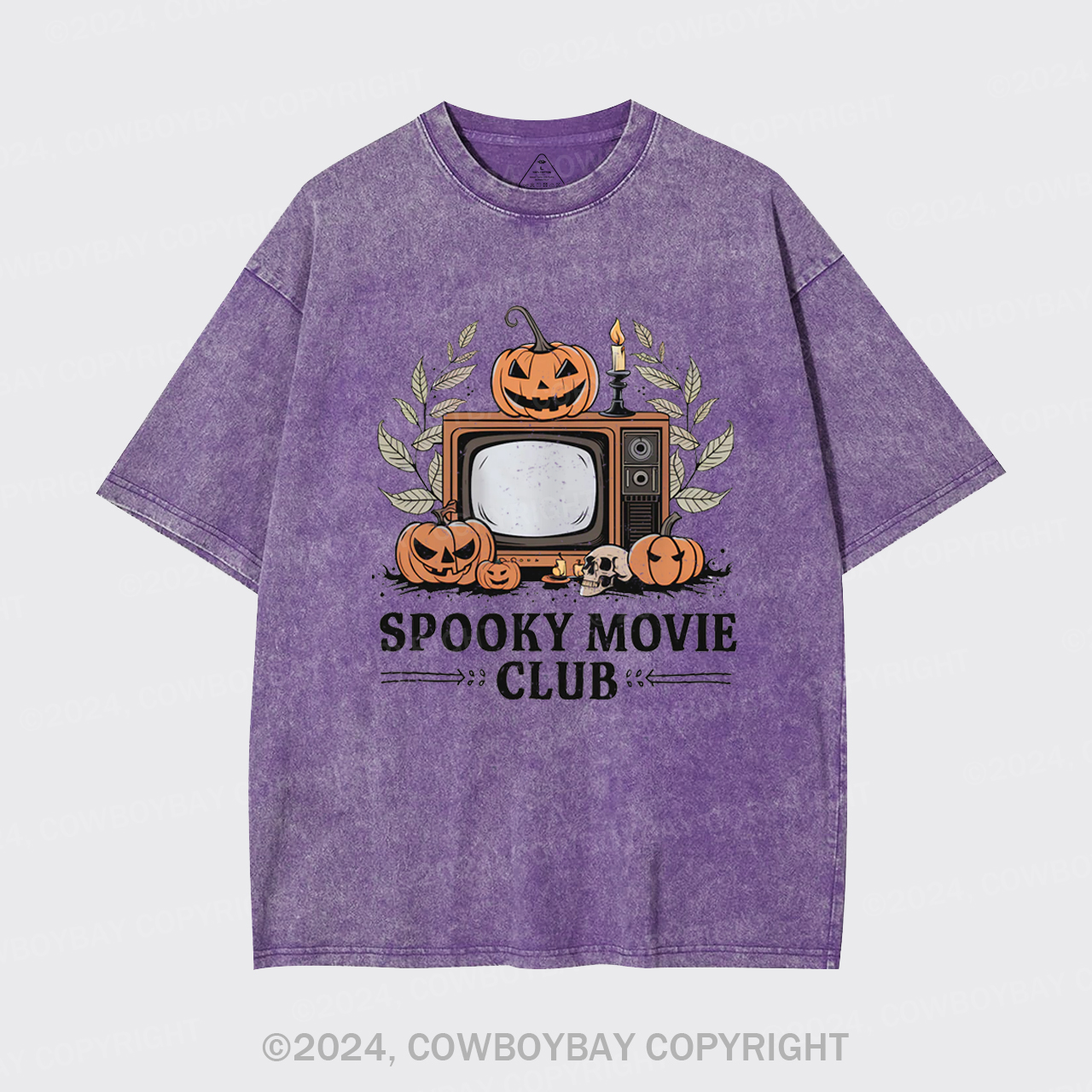 Halloween Horror,Spooky Movie Club Garment-dye Tees