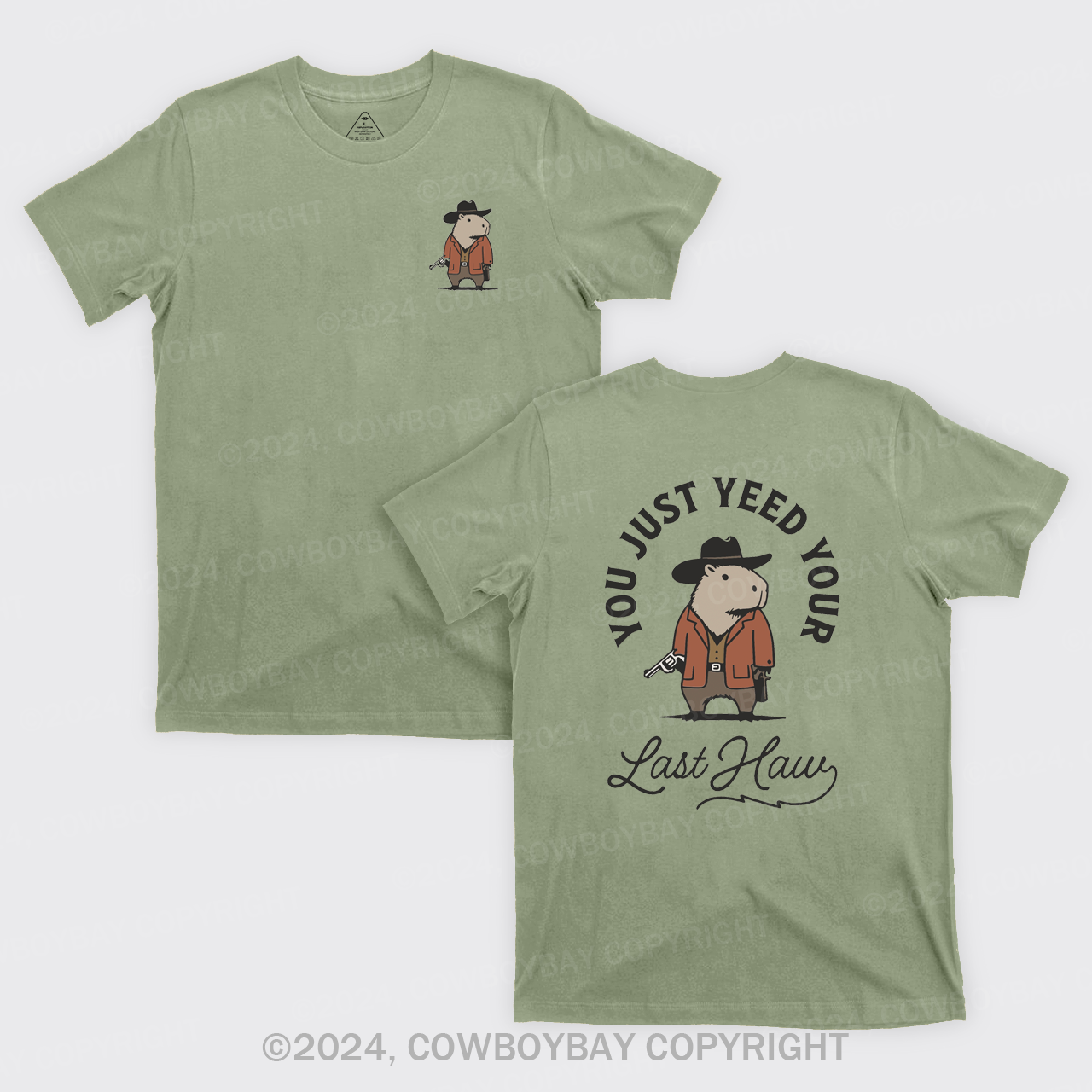 Funny Capybara Cowboy T-Shirts