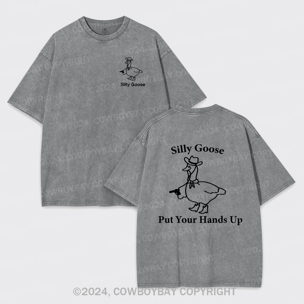Silly Goose,Put Your Hands Up Garment-dye Tees