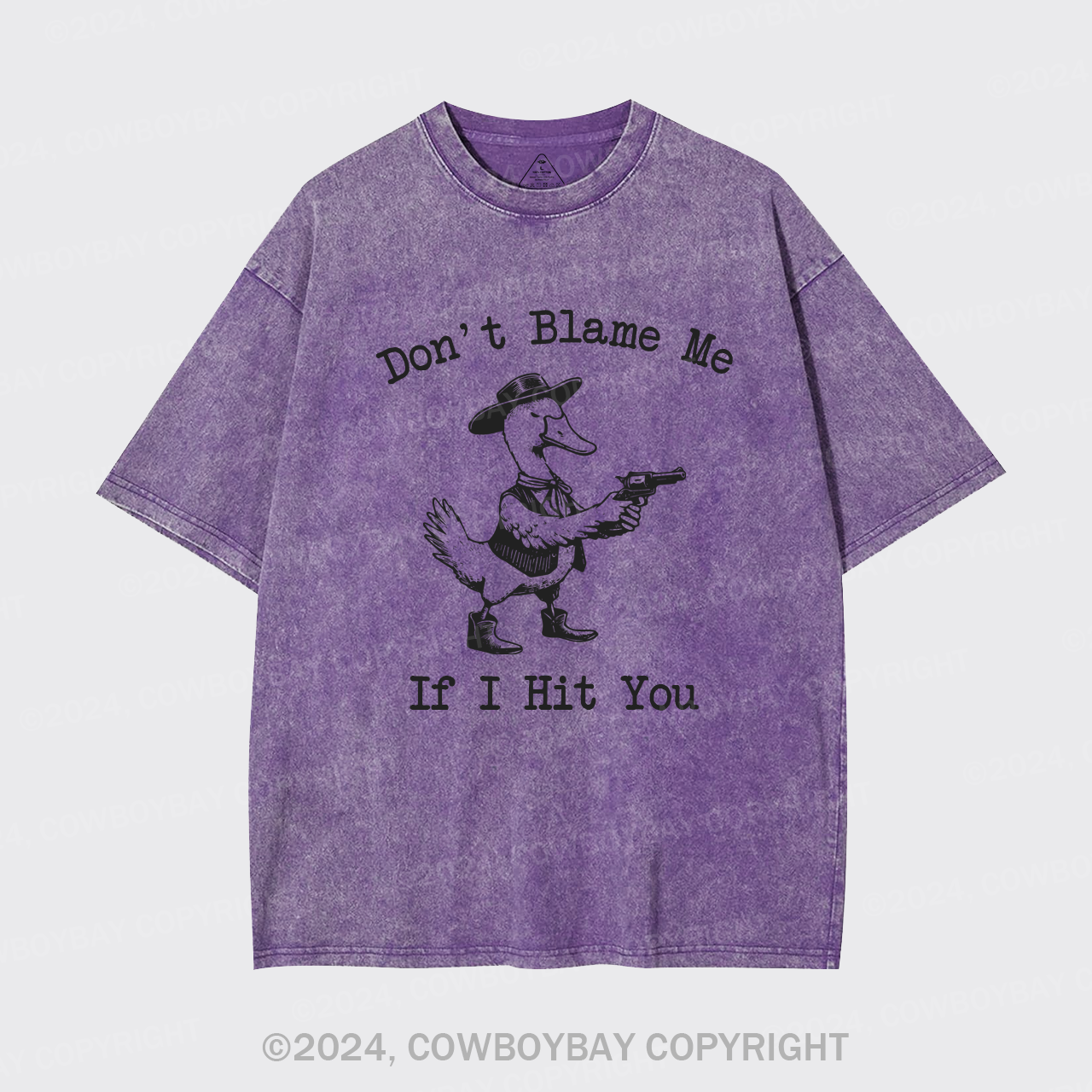 Don't Blame Me If I Hit You Garment-dye Tees