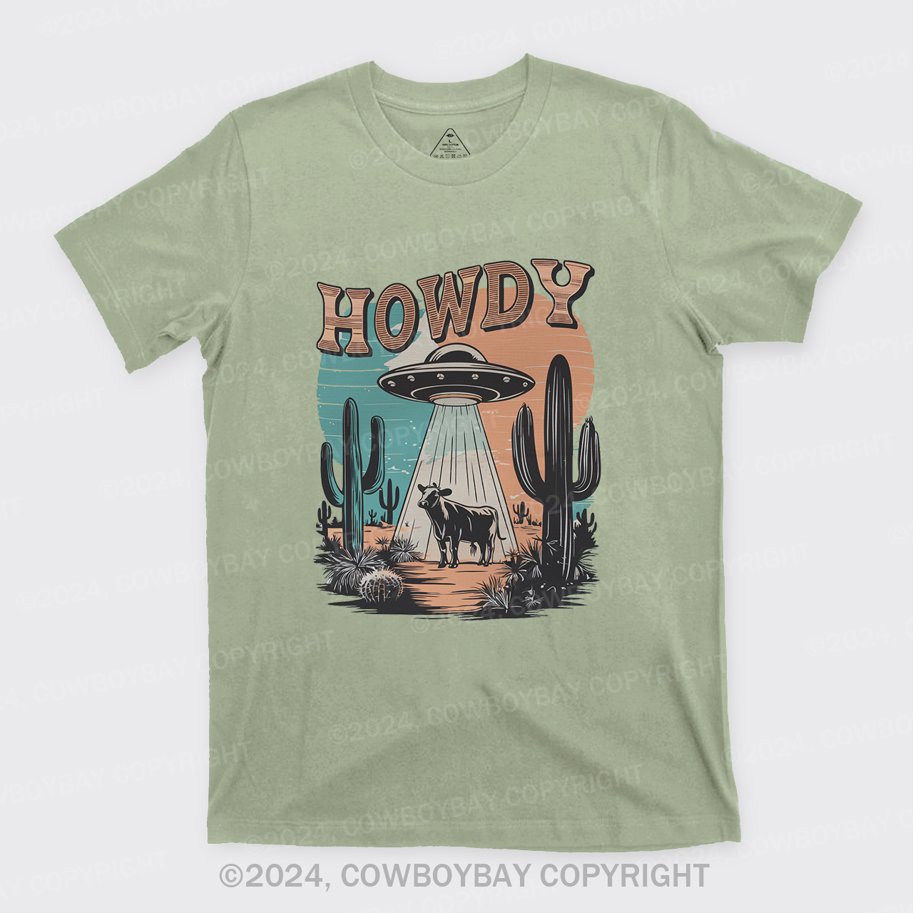 Western UFO,HOWDY T-Shirts