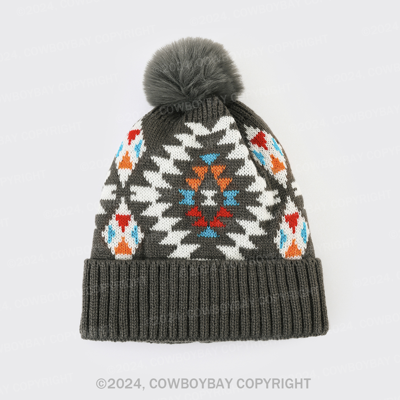 Cowboybay Jacquard Knitted Wool Hat