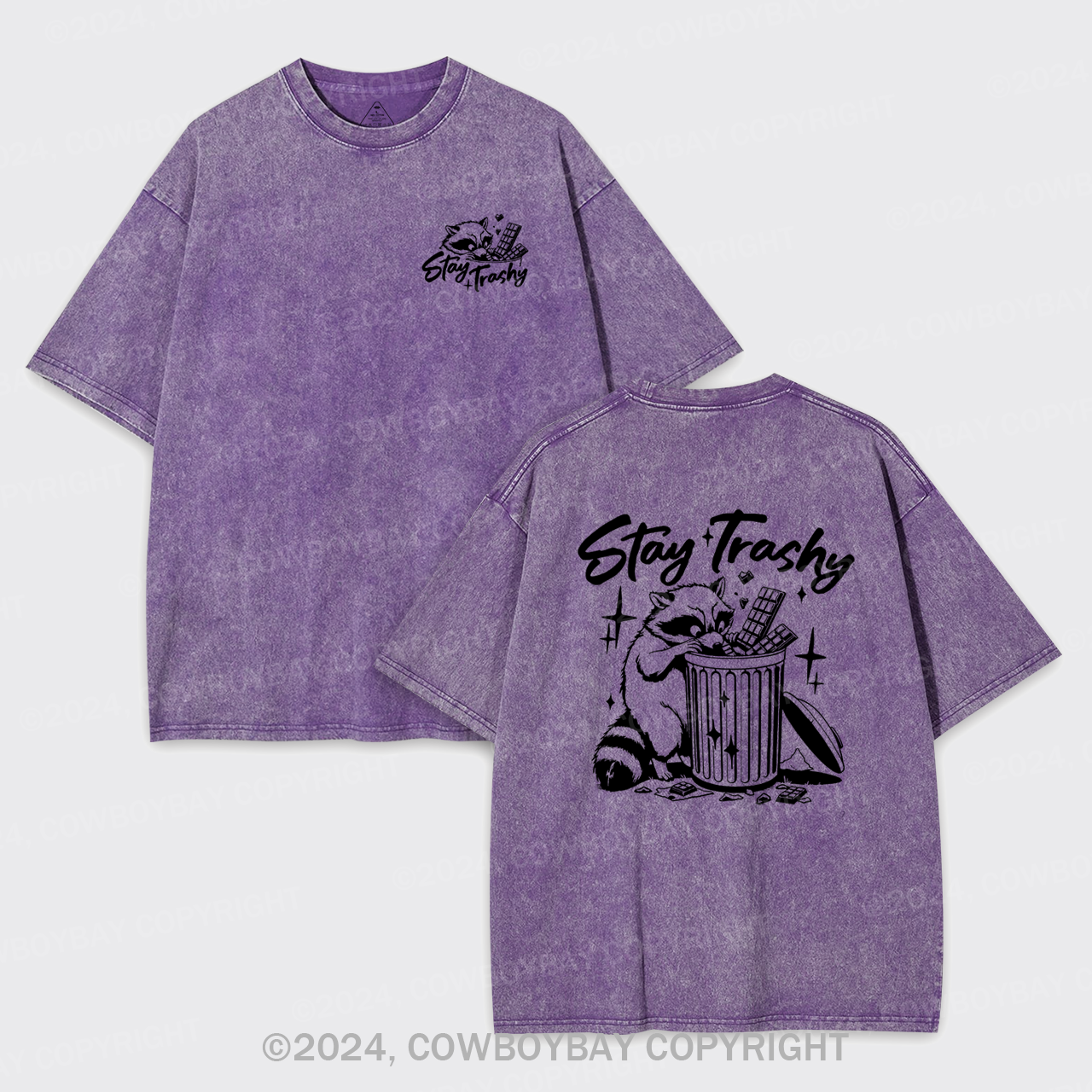 Retro Stay Trashy Garment-dye Tees