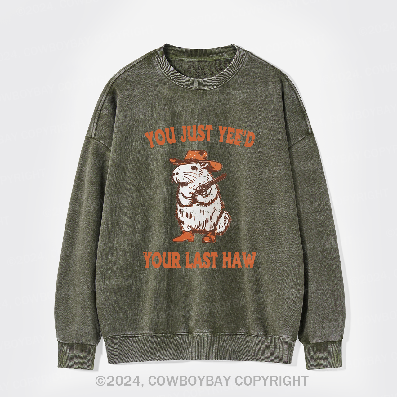 Stop It,I'm Scared Washed Sweatshirts