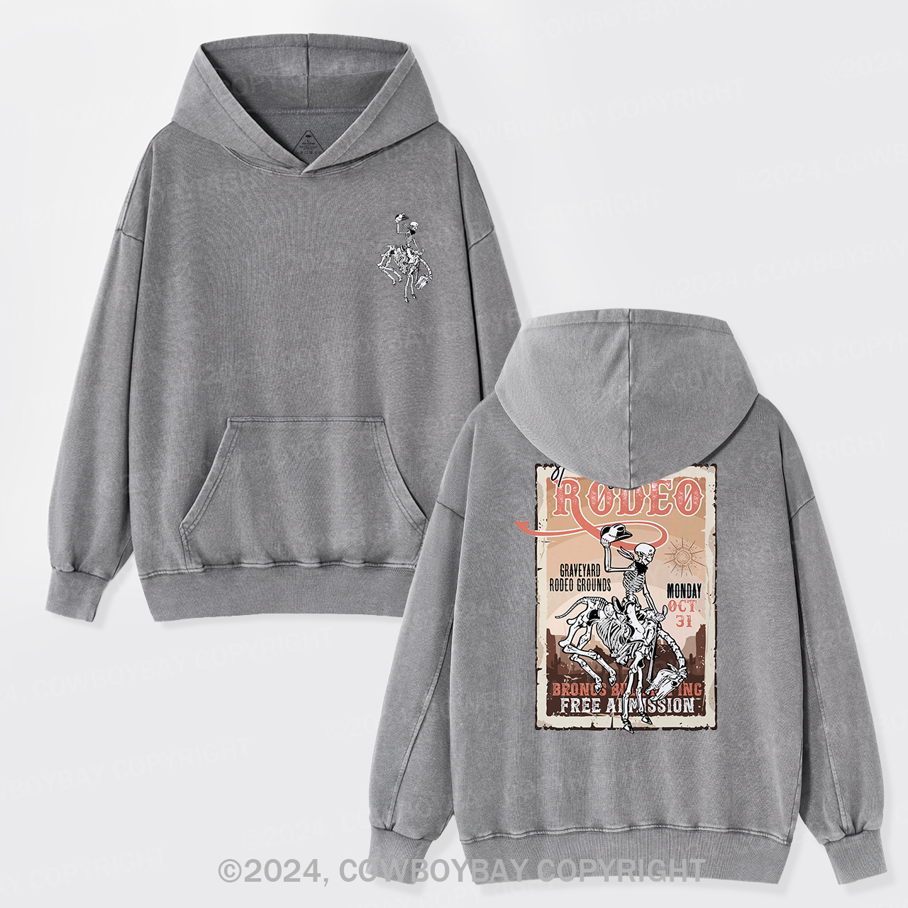 Your Halloween Stamp Garment-Dye Hoodies
