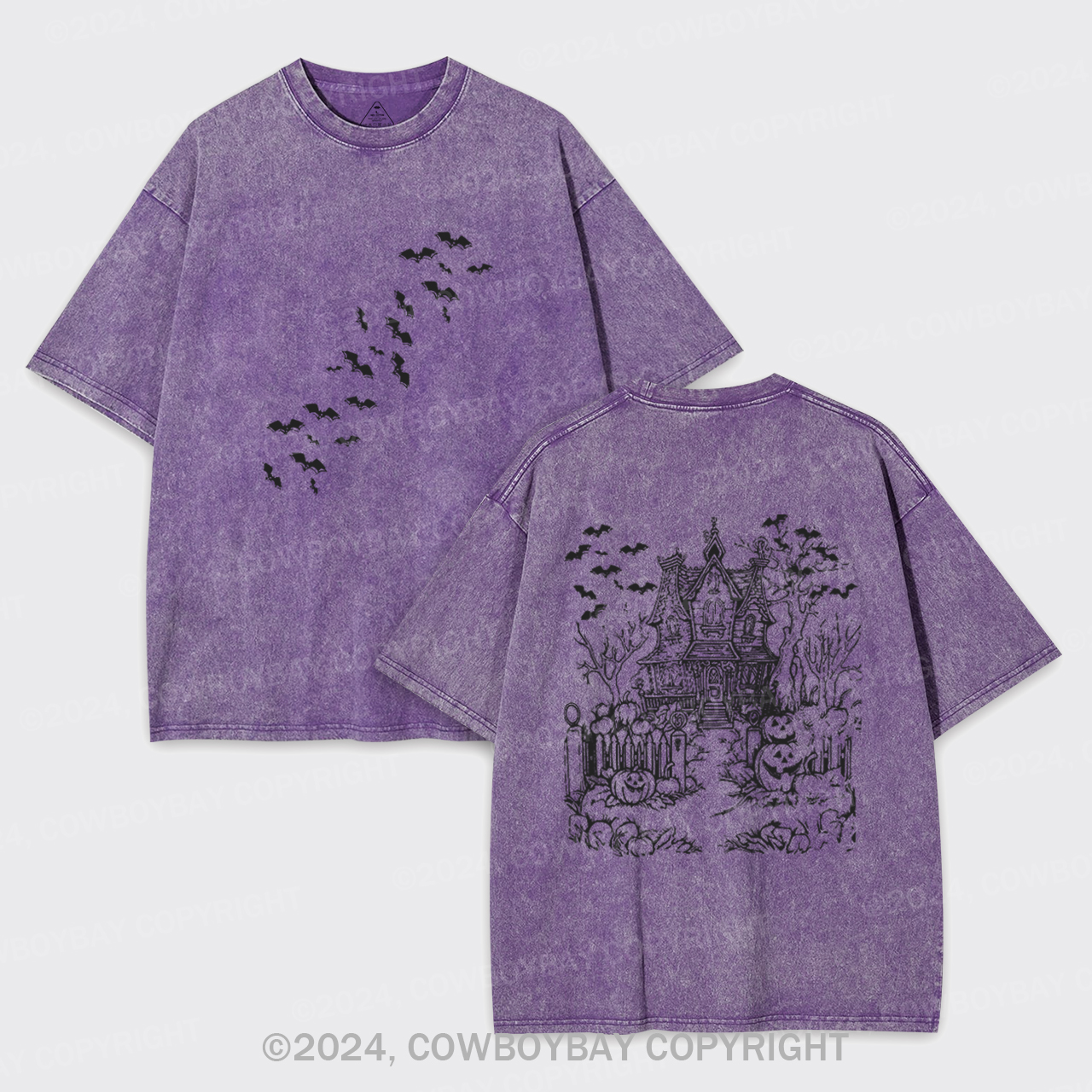 Haunted House,Welcome To Your Presence Garment-dye Tees