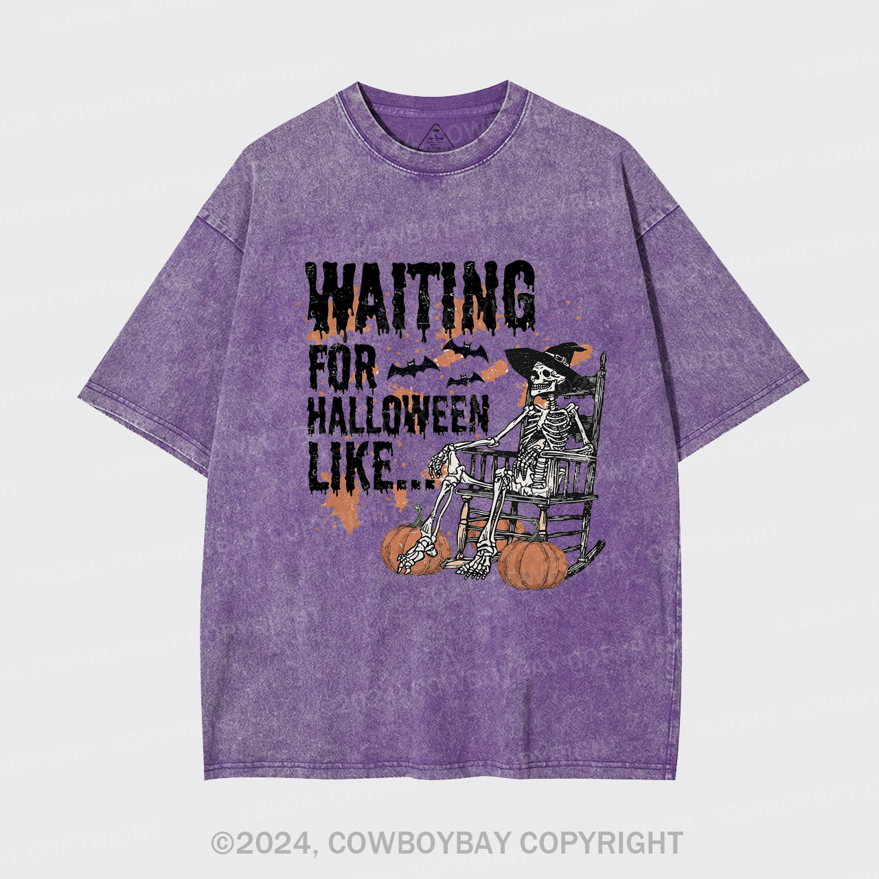 Waiting For Halloween Like Garment-dye Tees
