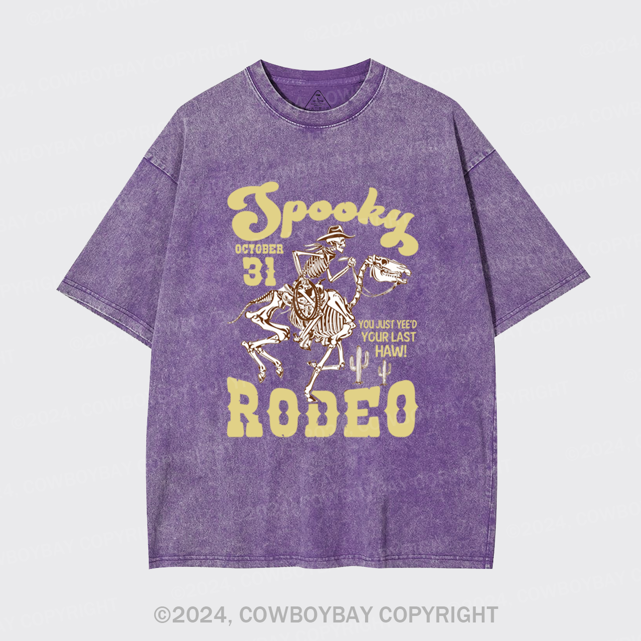 October 31,Spooky Rodeo Garment-dye Tees