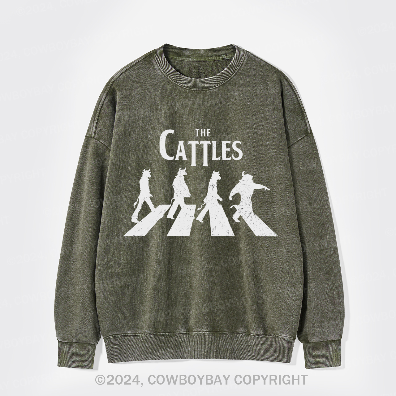 The Cattles Road Silhouette Washed Sweatshirts