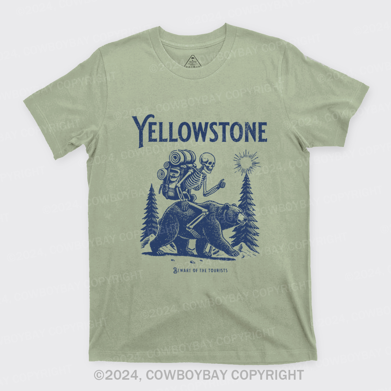 Yellowstone Skeleton Crewneck T-Shirts