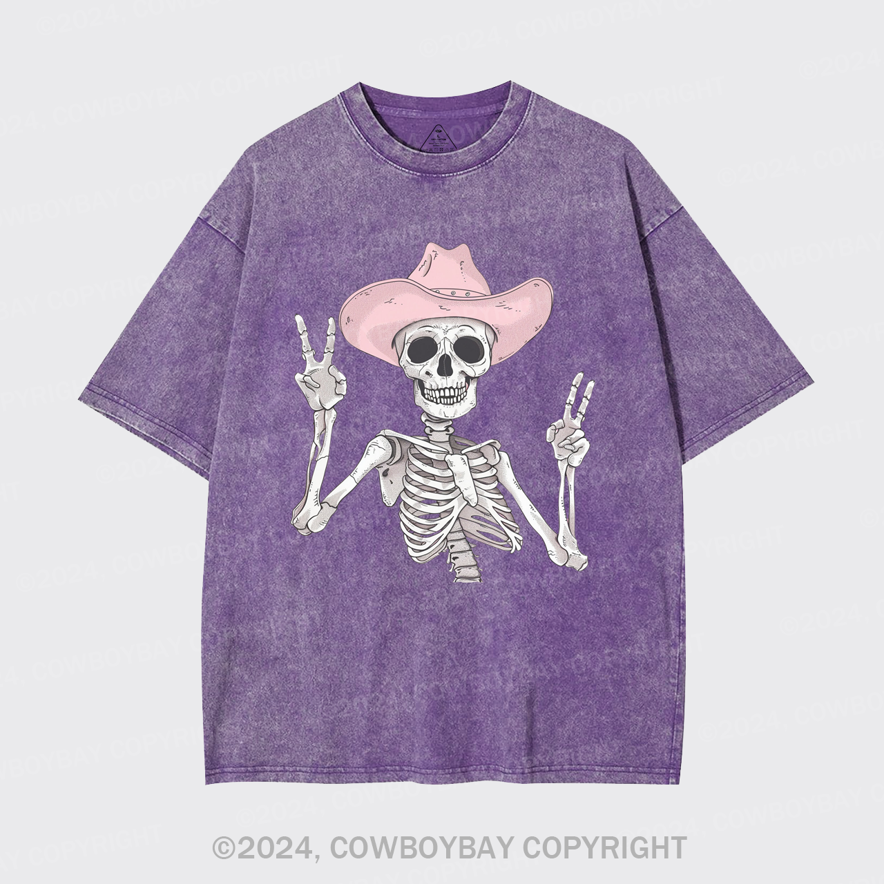 The Pink Skull Is Halloween Garment-dye Tees