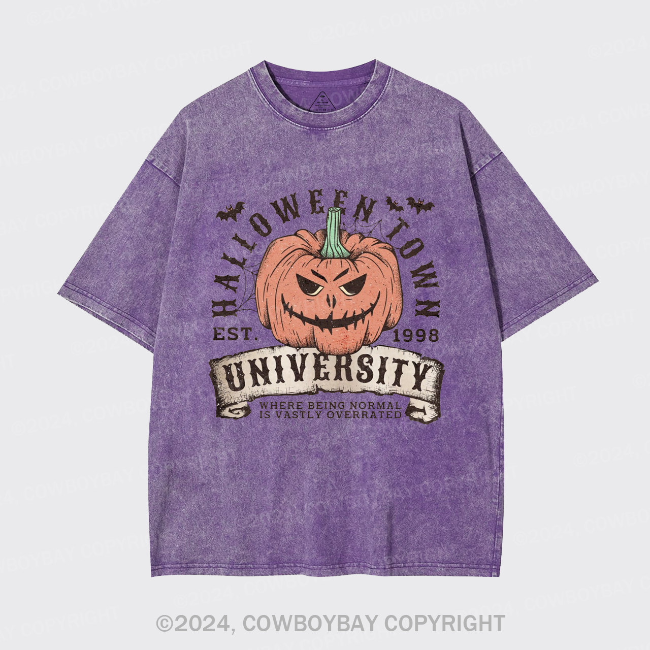 Halloween Town Fall Pumpkin Garment-dye Tees