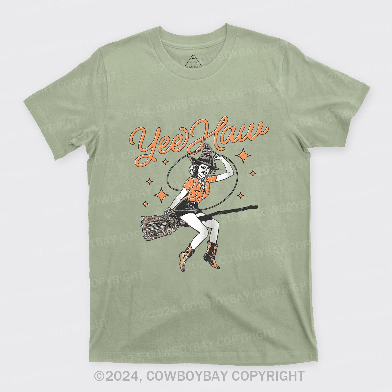 Yee Haw Vintage Halloween Cowgirl Witch T-Shirts