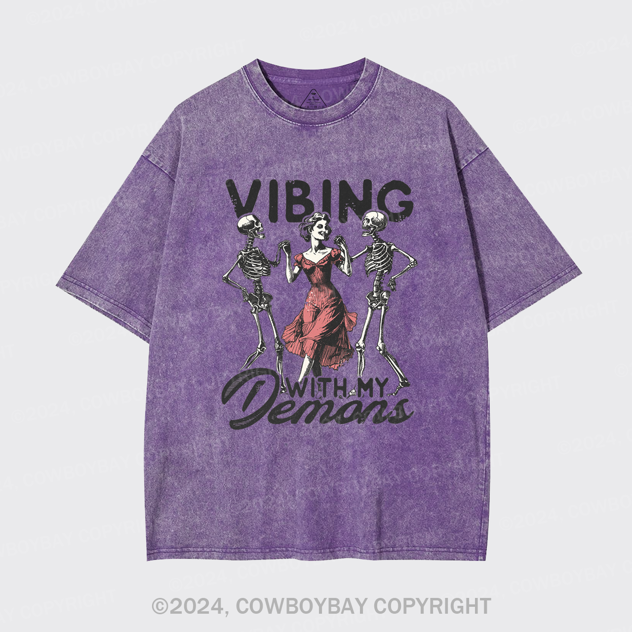 Vibing With My Demons Garment-dye Tees