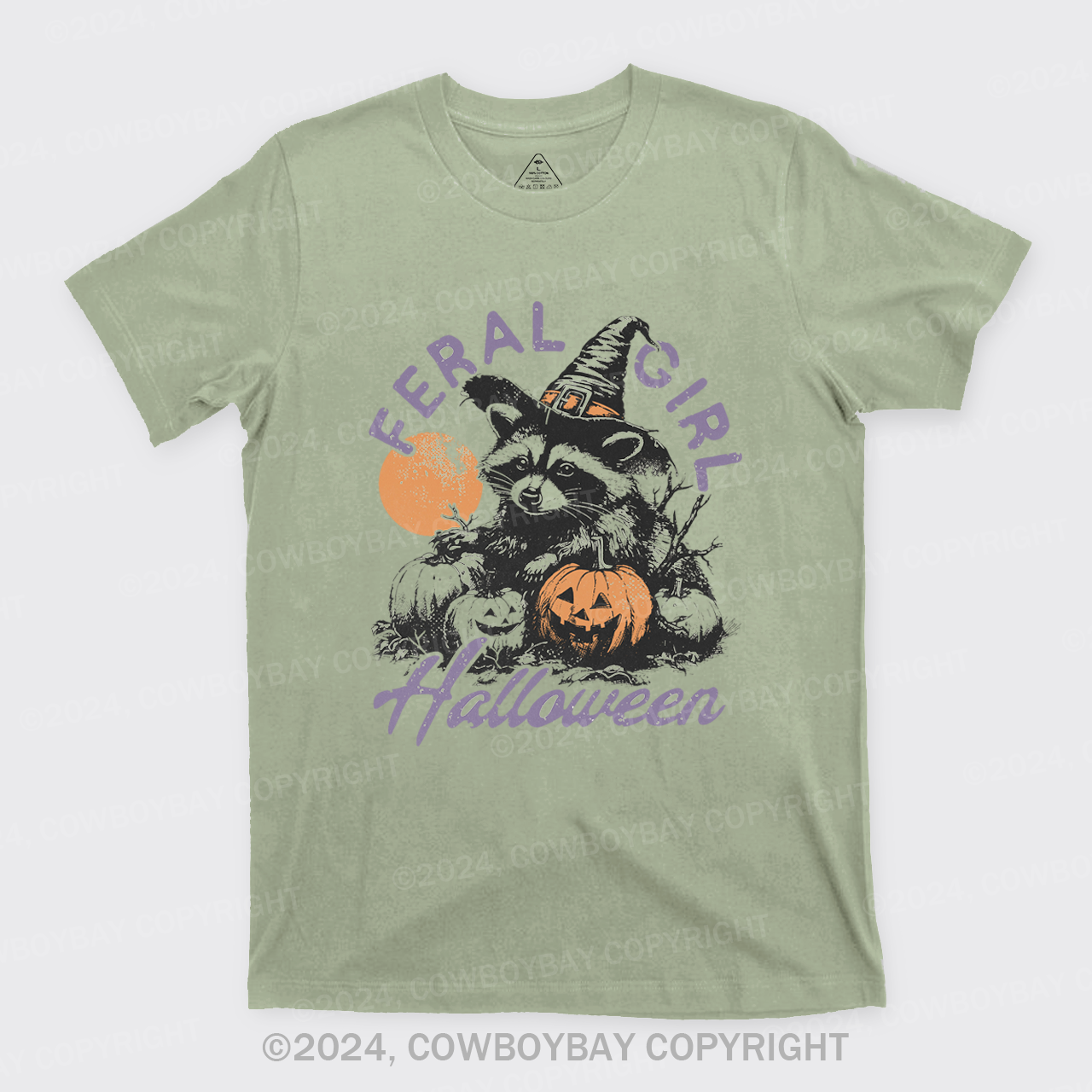 Halloween Feral Girl Raccoon T-Shirts
