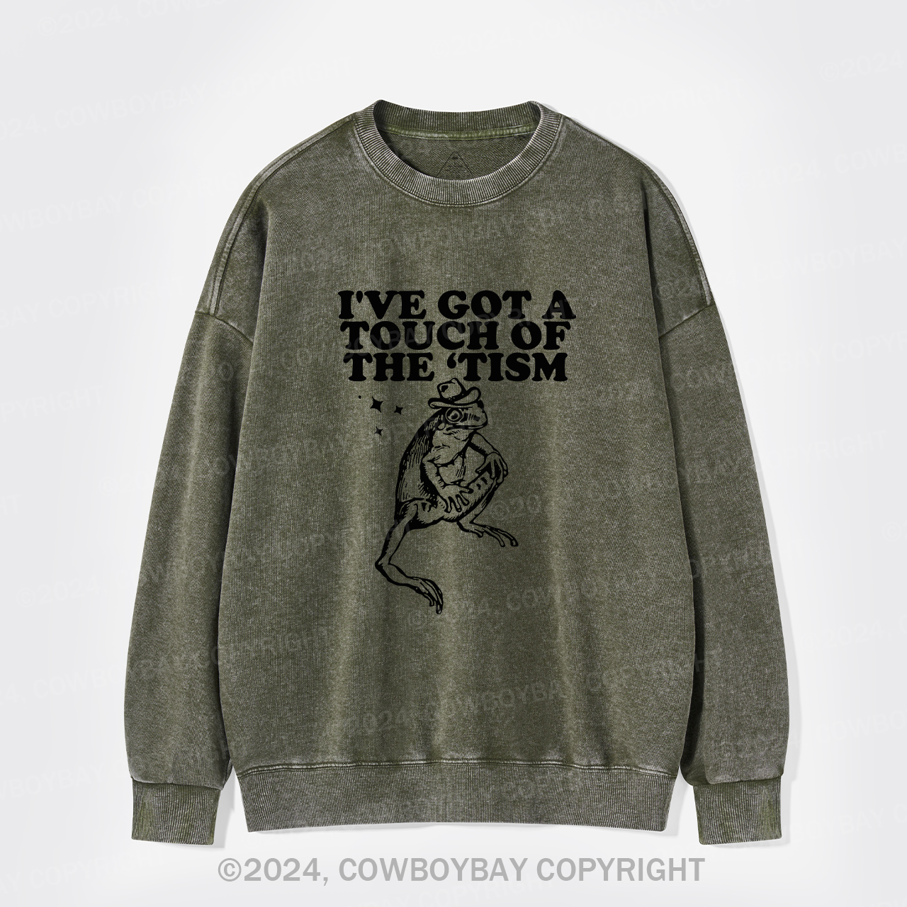 I've Got A Touch Of The Tism Washed Sweatshirts