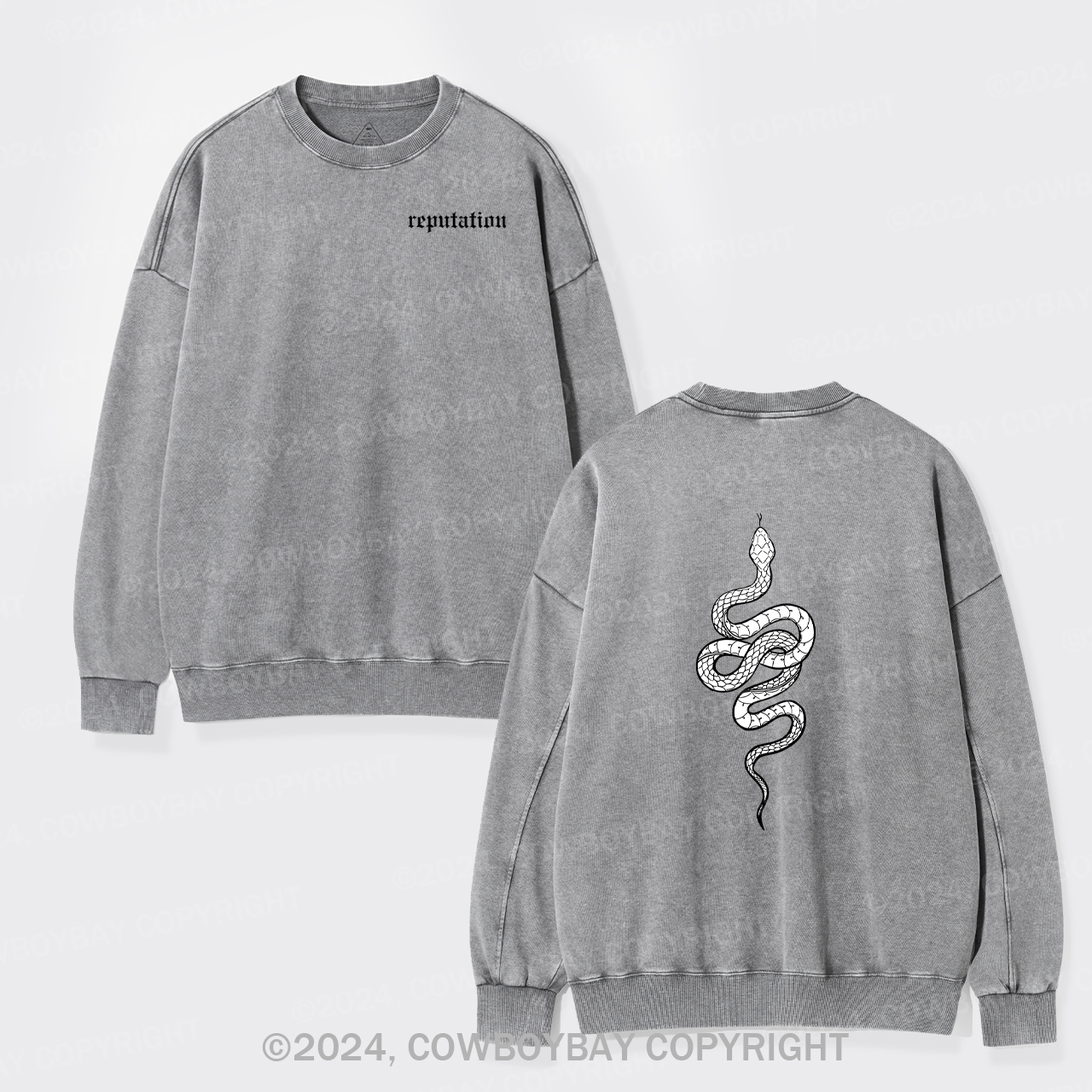 Reputation Look What You Made Me Do Washed Sweatshirts