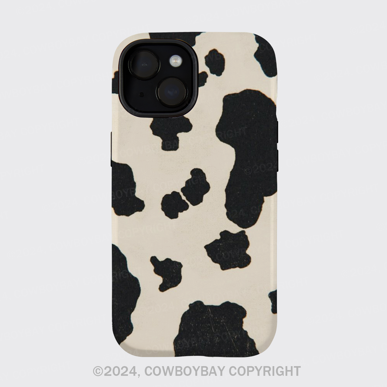 Vintage Cow Patchwork Phone Case