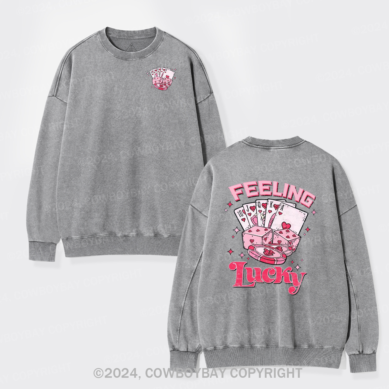 Feeling Lucky Washed Sweatshirts