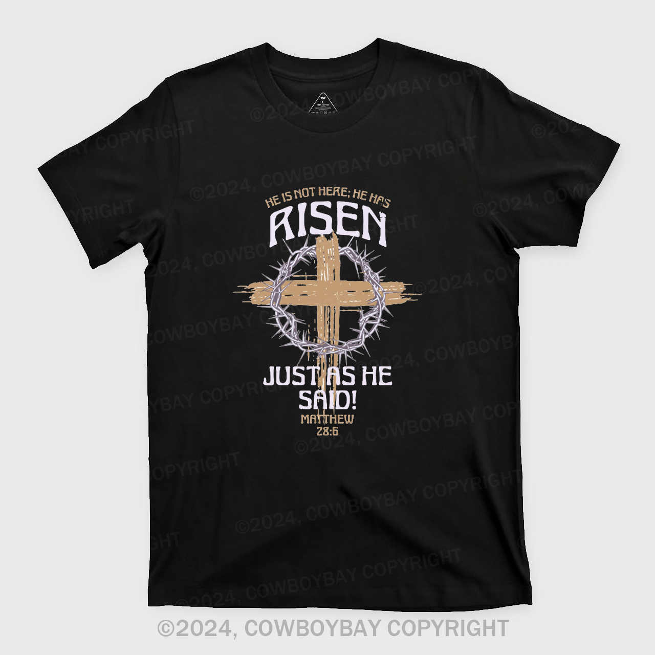 Retro He Is Not Here He Is Risen T-Shirts