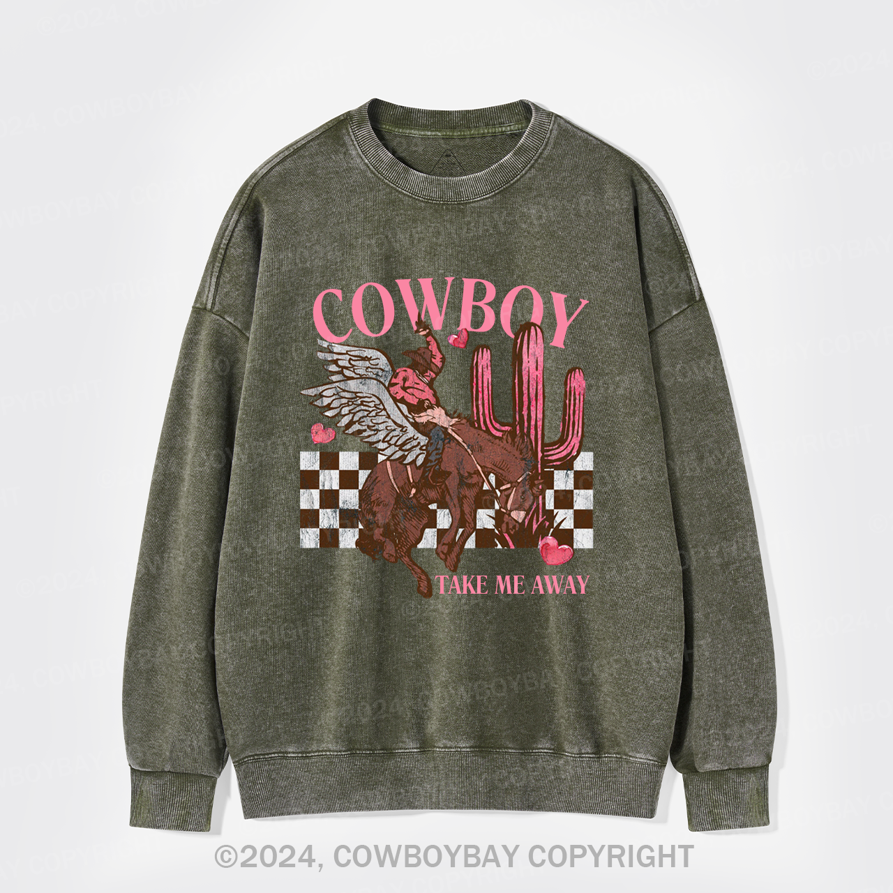 Cowboy Take Me Away Wild Washed Sweatshirts
