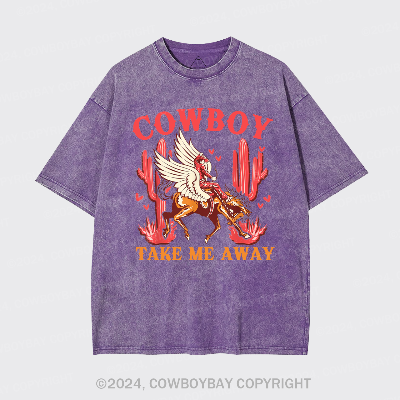 Wild West Cowboy Take Me Away Garment-dye Tees