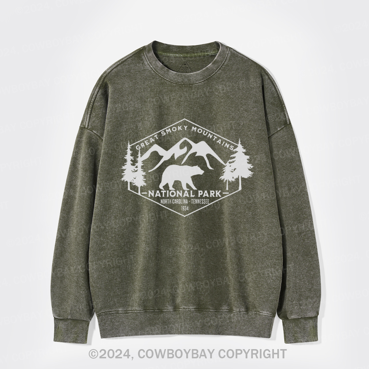Great Smoky Mountains Washed Sweatshirts