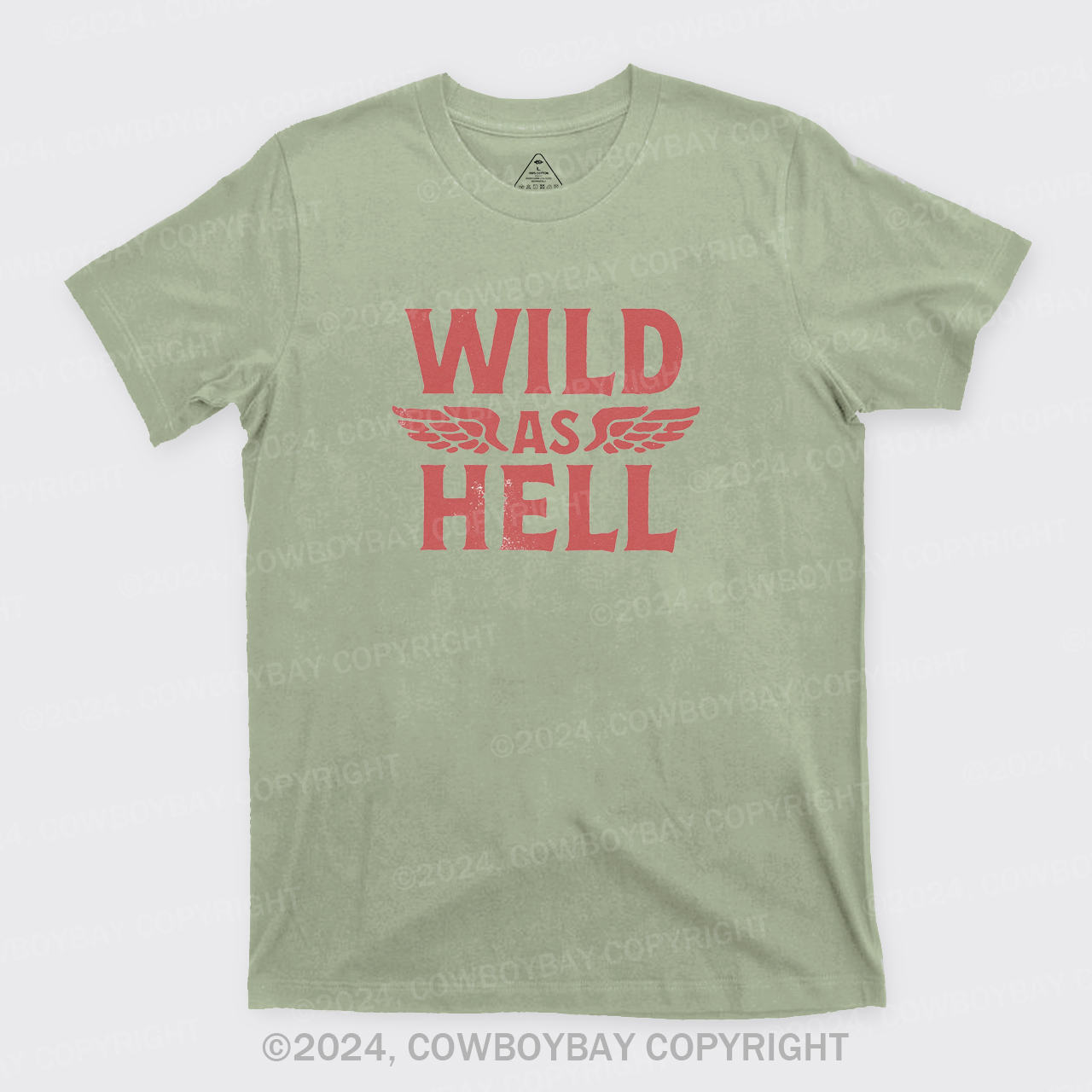 Wild As Hell Wings Rock N Roll Cowgirl T-Shirts