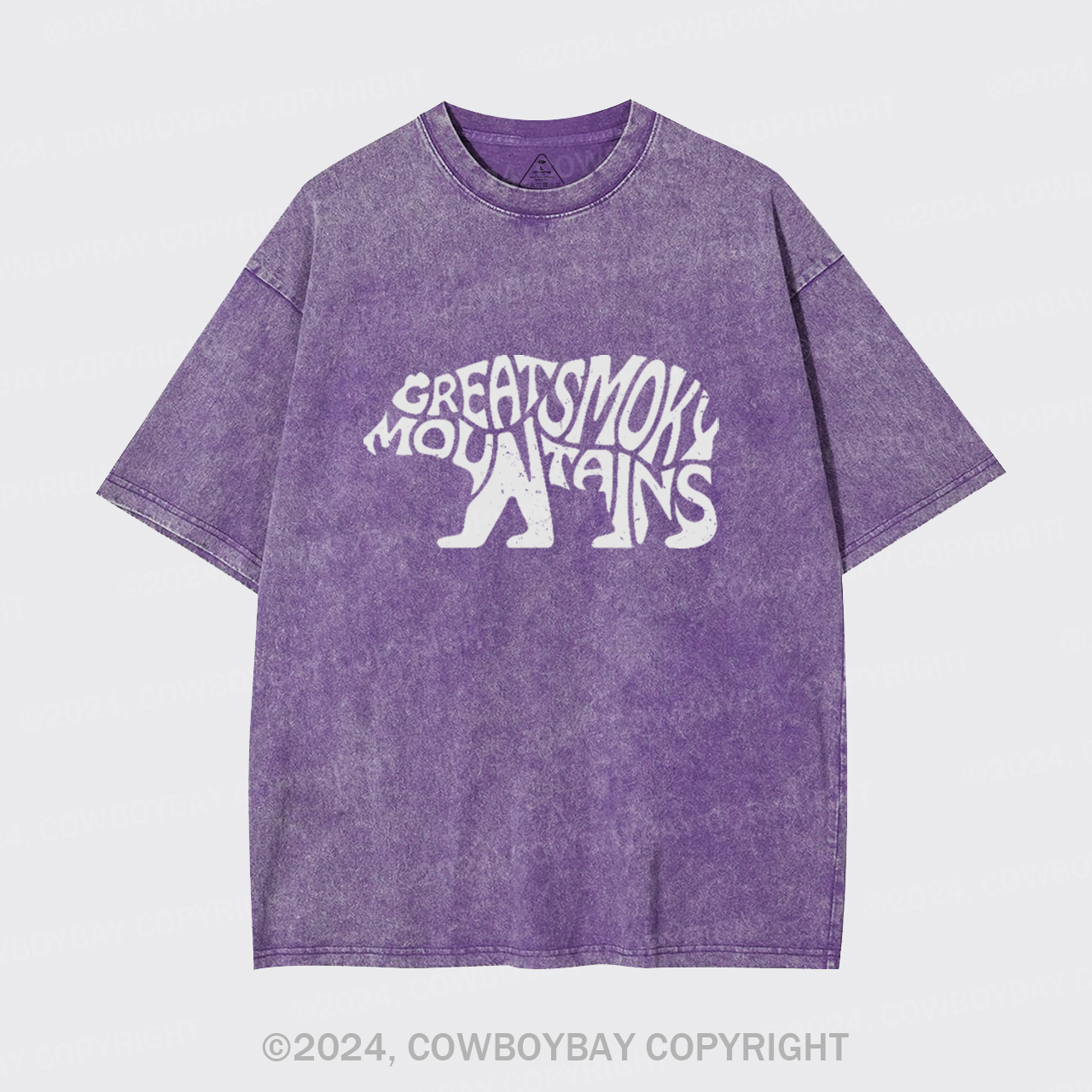 Great Smoky Mountains In A Bear Garment-dye Tees