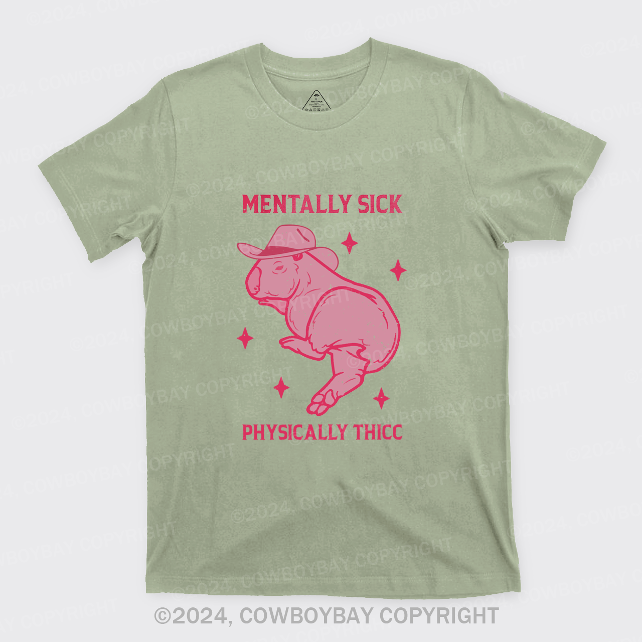 Mentally Sick Physically Thicc Capybara T-Shirts