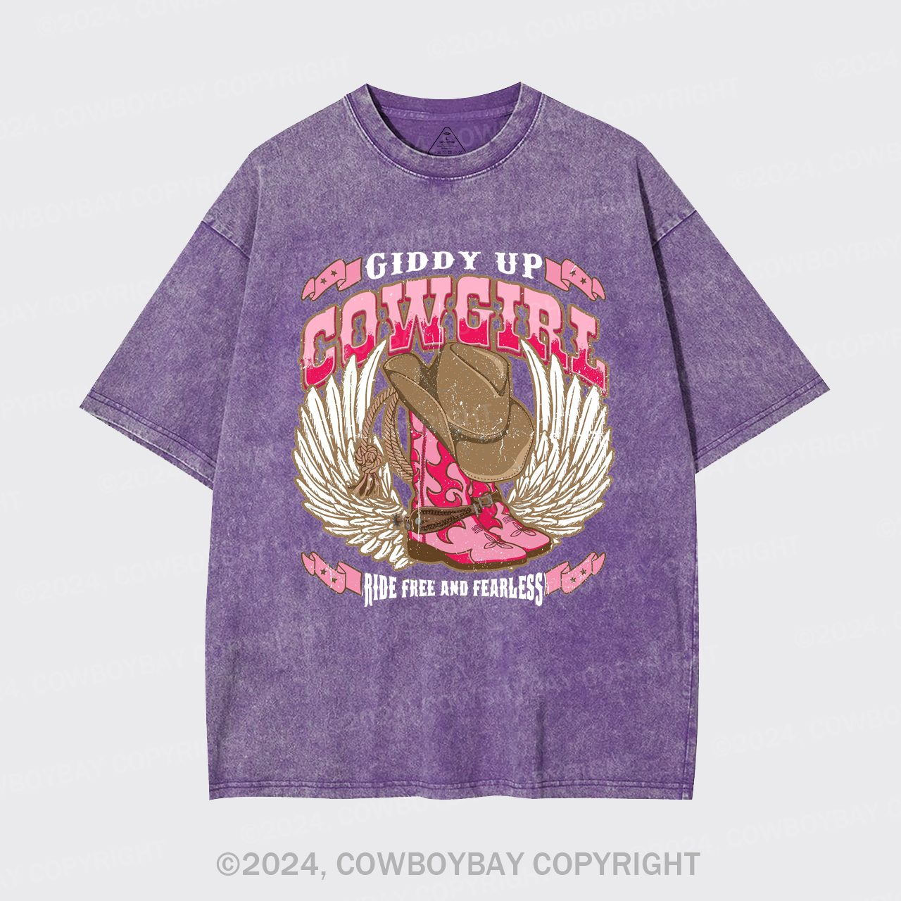 Giddy Up Cowgirl Garment-dye Tees