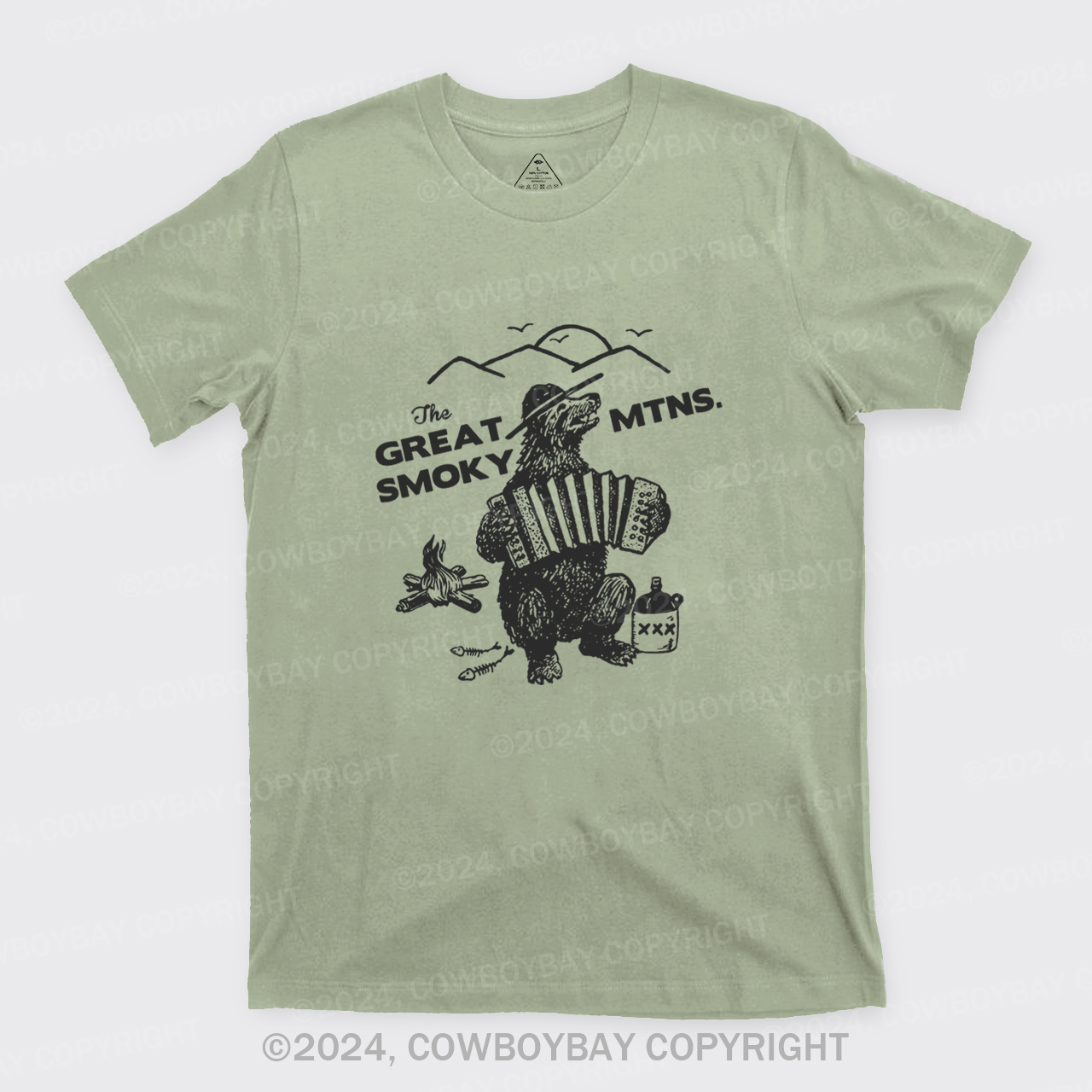 Smoky Bluegrass Grizzly Bear T-Shirts