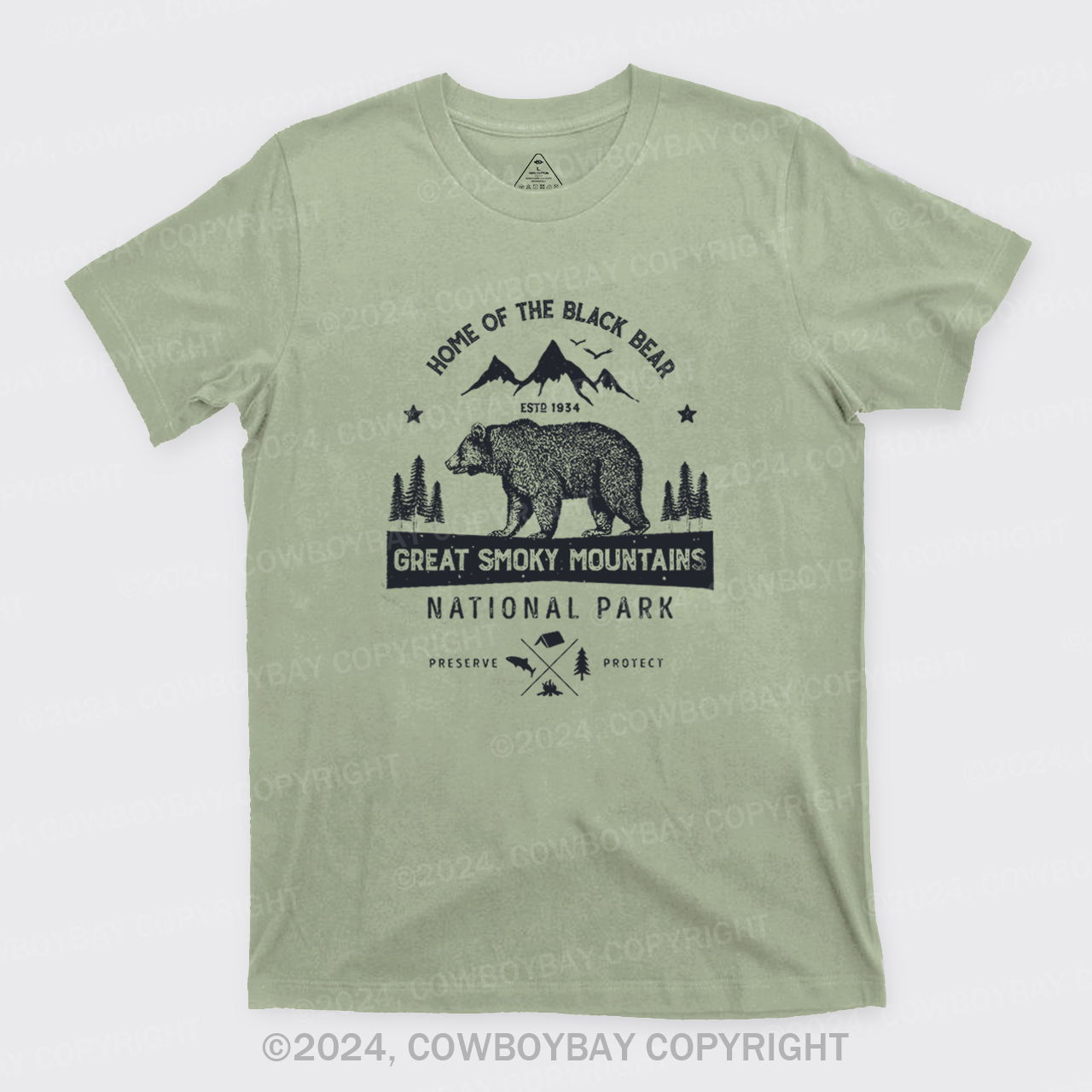 Great Smoky Mountains Home Of The Black Bear T-Shirts