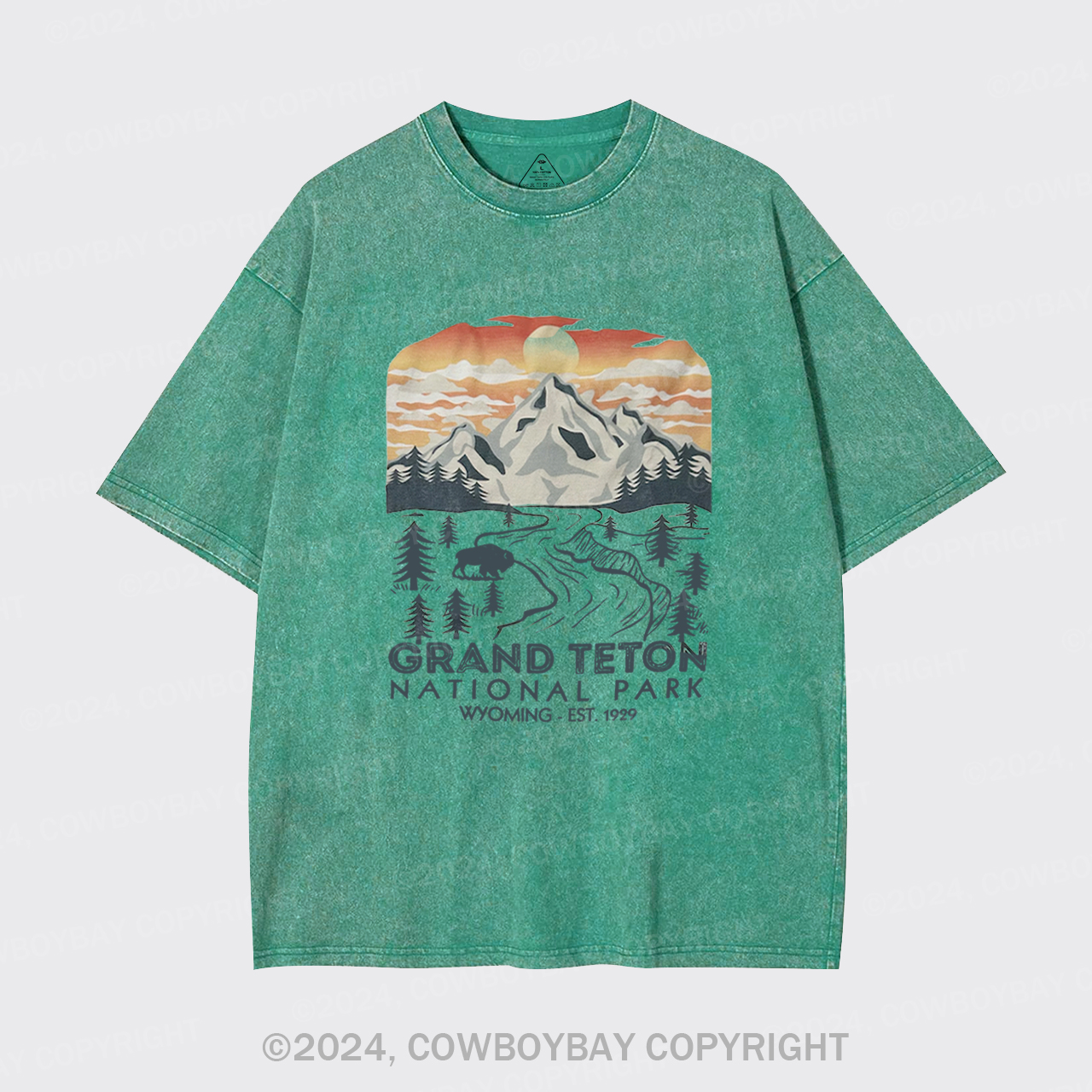 Grand Teton National Park Garment-dye Tees