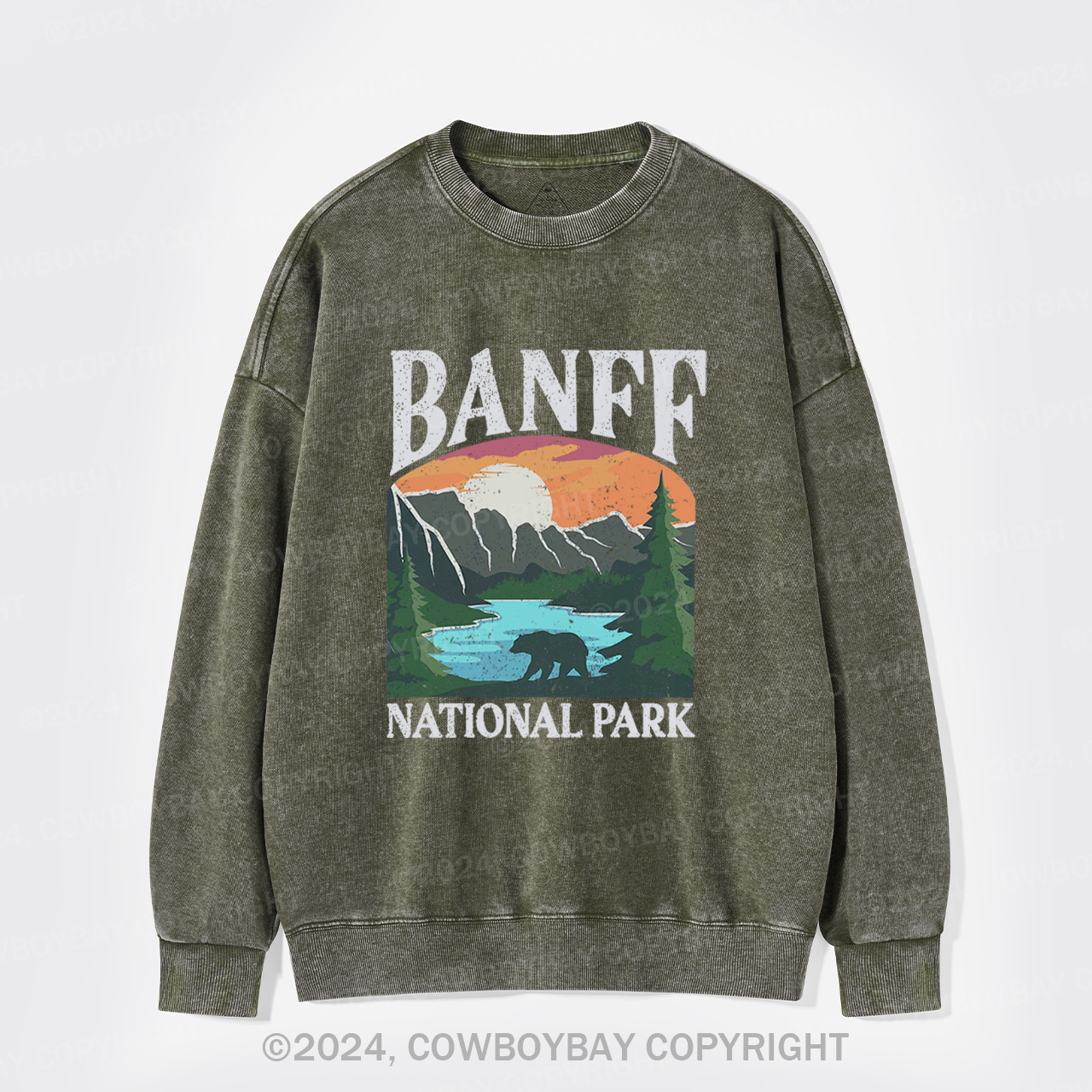 Rockies Banff National Park Washed Sweatshirts