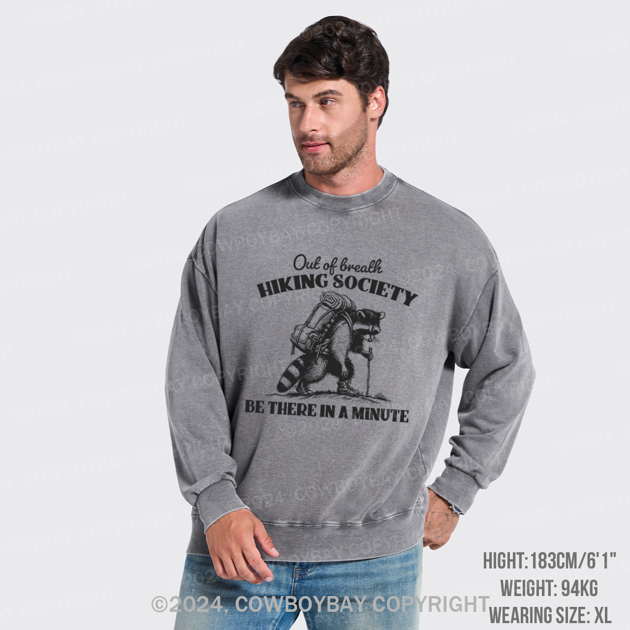 Out of Breath Hiking Society Washed Sweatshirts