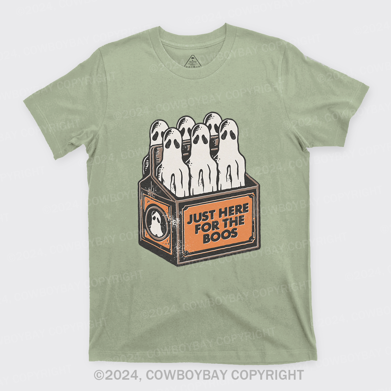 Here For The Boos 6 Pack Booze Ghost Beer Bottles T-Shirts