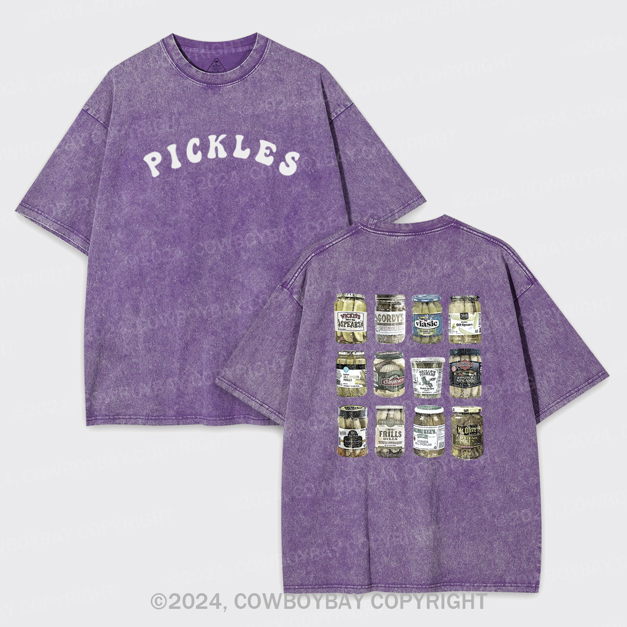 Canned Pickles Lovers Vintage Garment-dye Tees