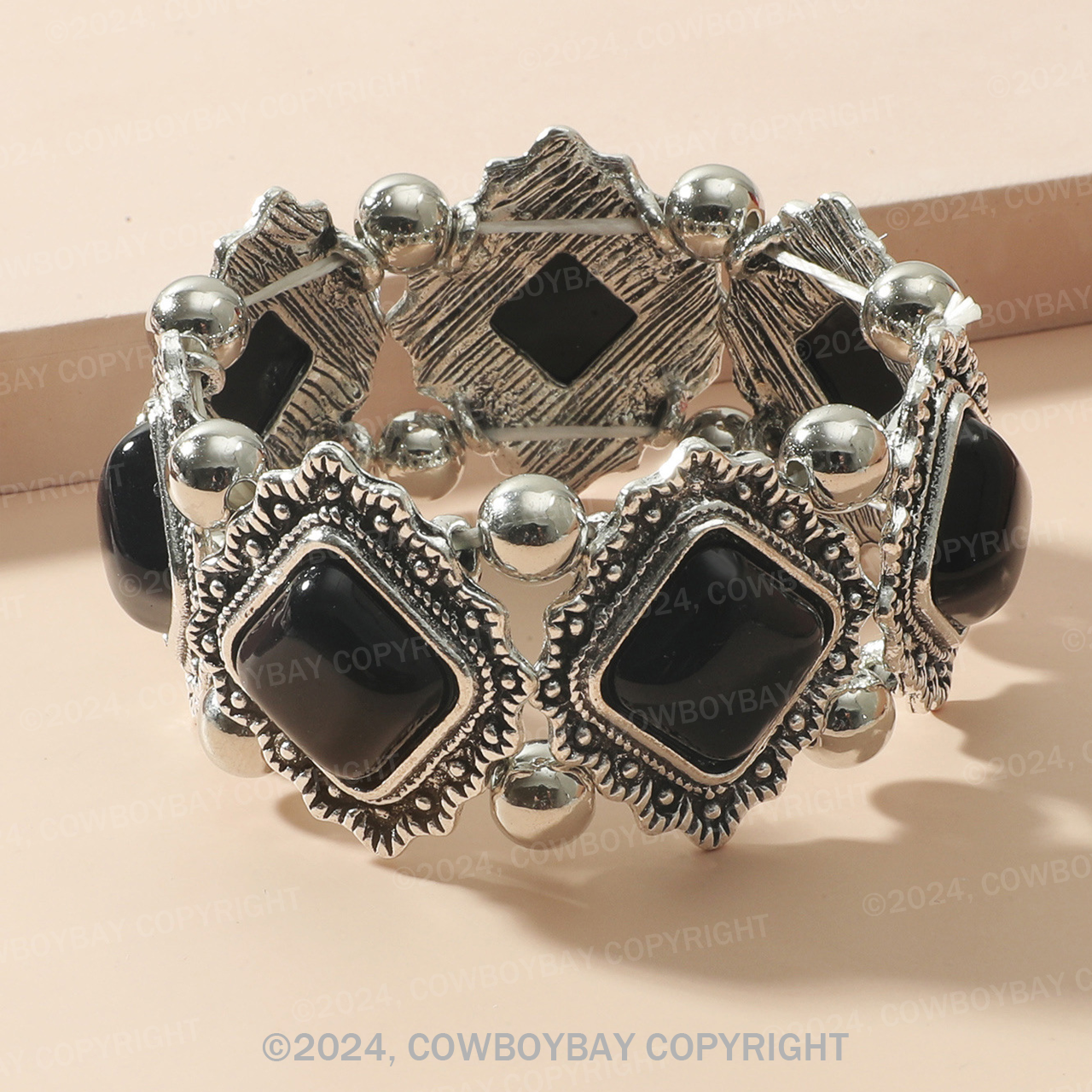 Vintage Resin Turquoise Bracelet