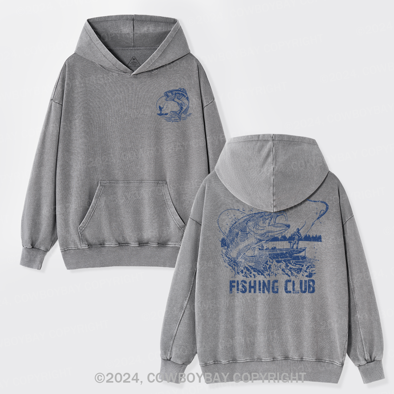Fishing Club Garment-Dye Hoodies