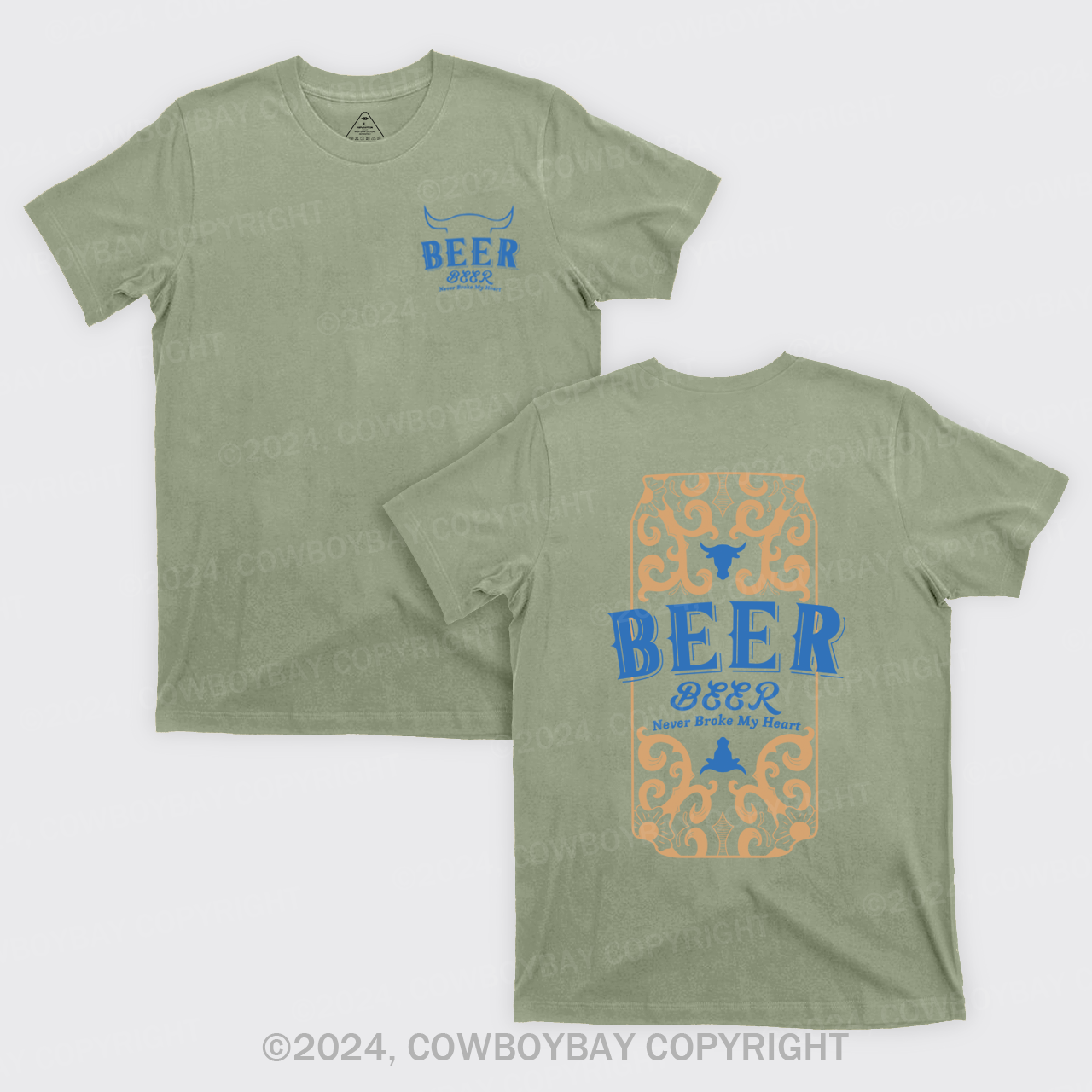 Bull's Head With Beer T-Shirts