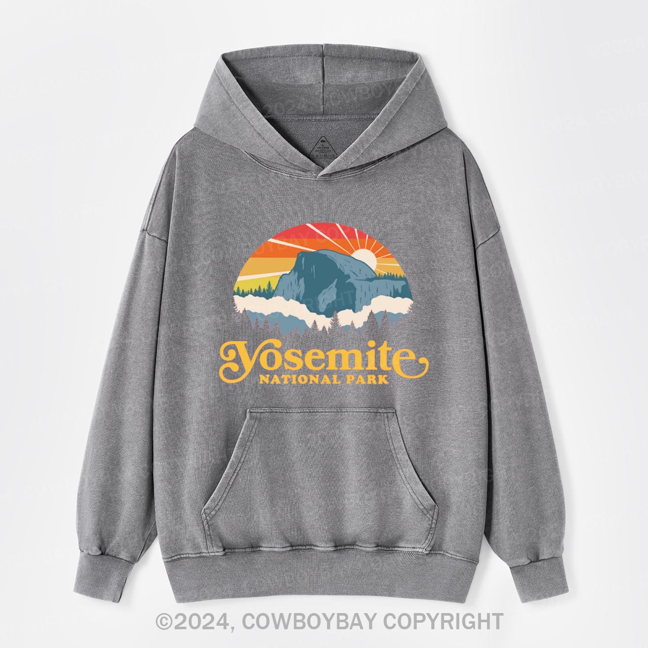 Yosemite Mountain Hiking Garment-Dye Hoodies