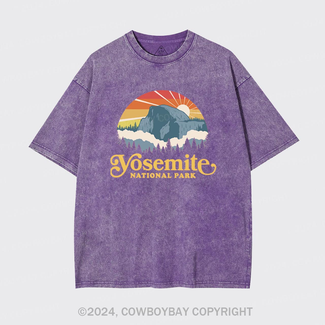 Yosemite Mountain Hiking Garment-dye Tees