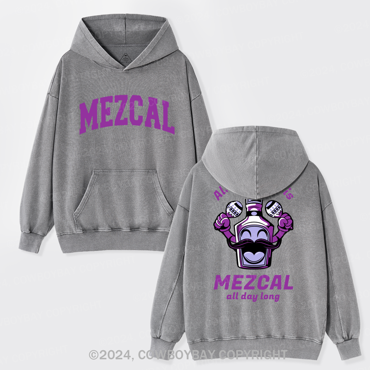 All You Need Is Mezcal Garment-Dye Hoodies