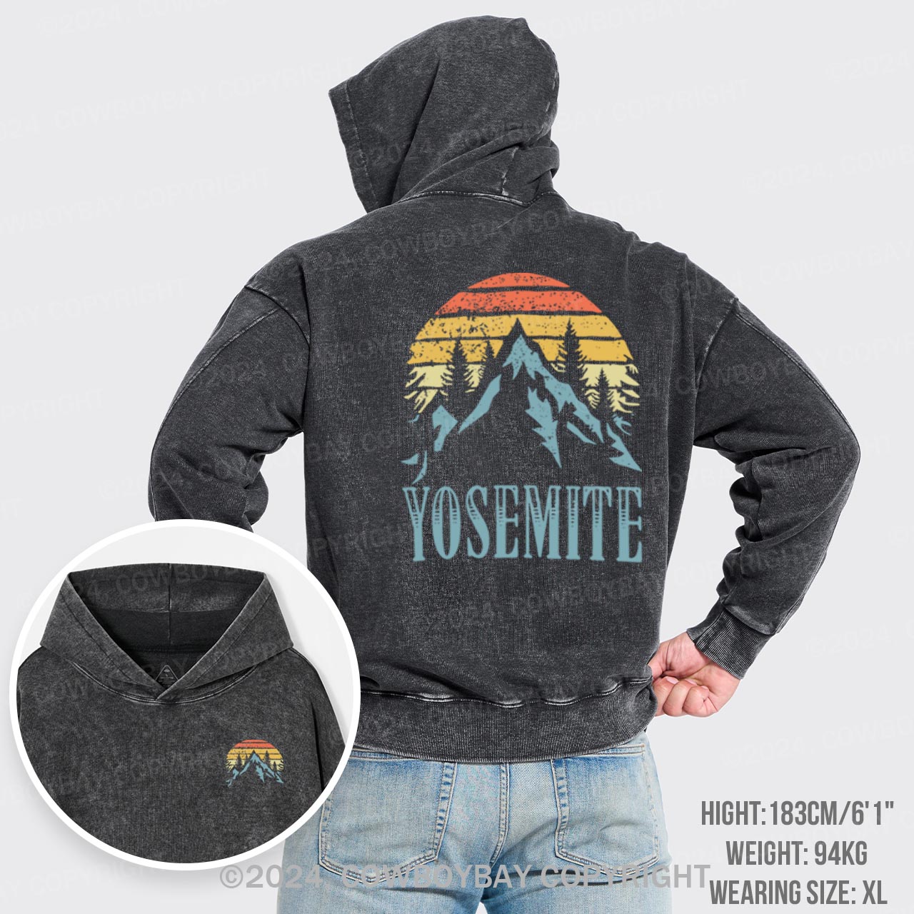 Yosemite Park Garment-Dye Hoodies