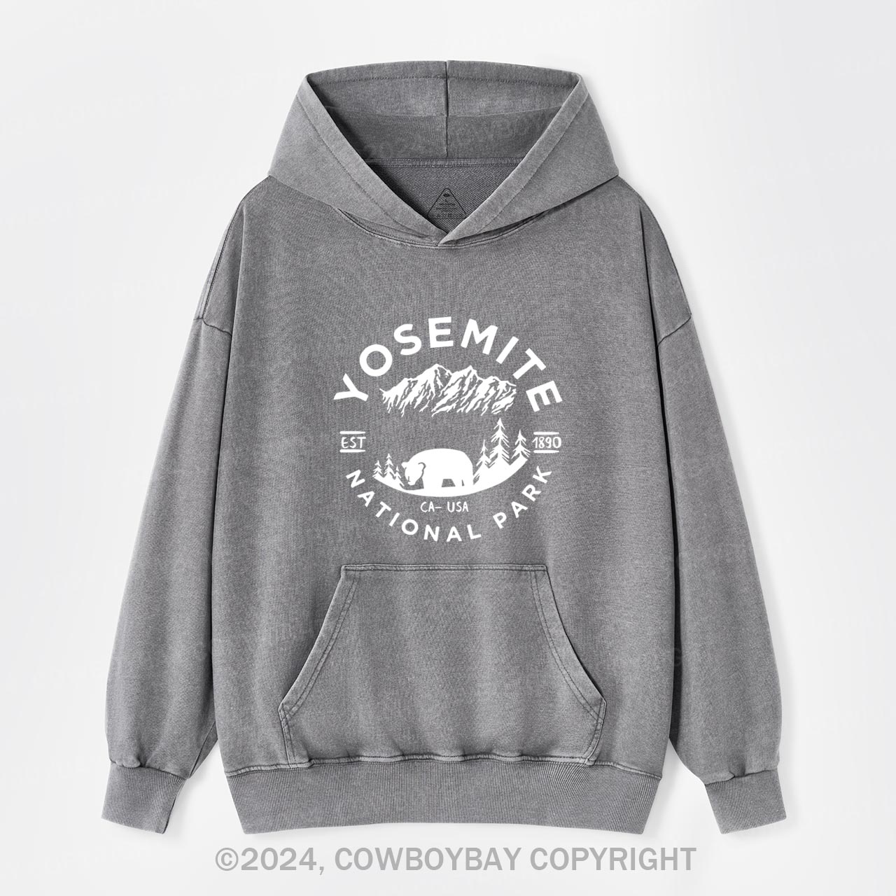 EST.1980 Yosemite National Park Garment-Dye Hoodies