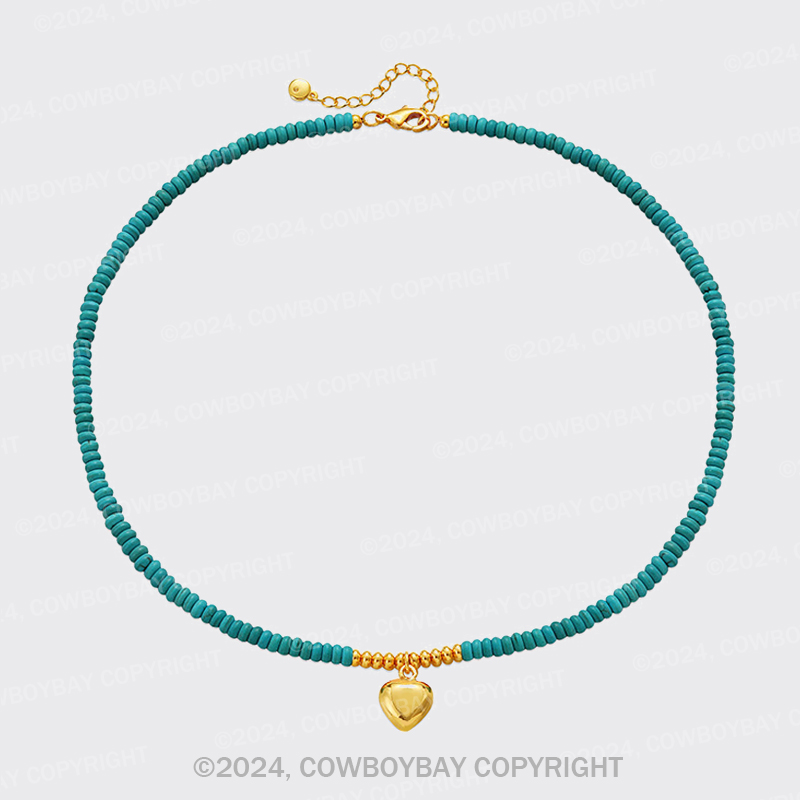 Turquoise Beaded Necklace