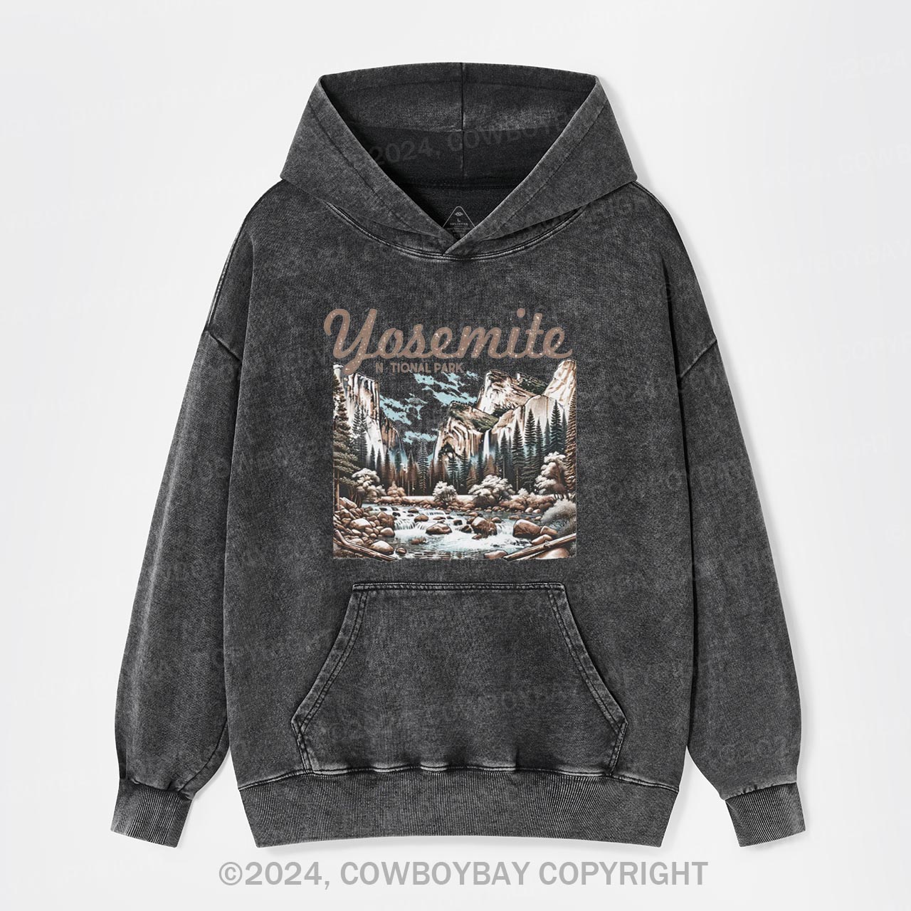 Vintage Yosemite National Park Garment-Dye Hoodies