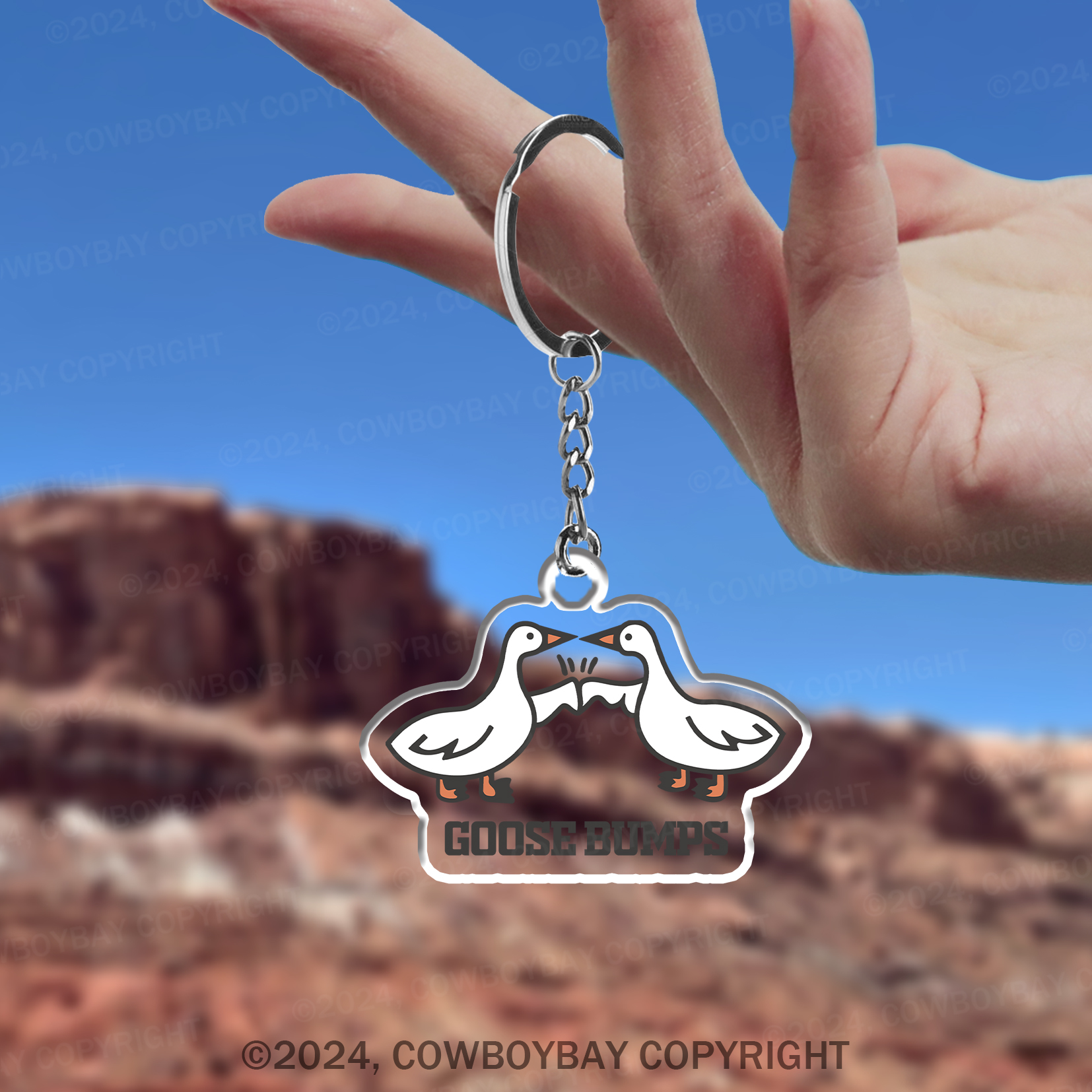 Silly Goose Keychain